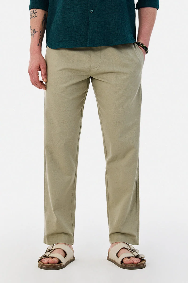 SNITCH Linen Blend Baggy Trousers